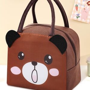Cute Brown Bear Lunch Bag